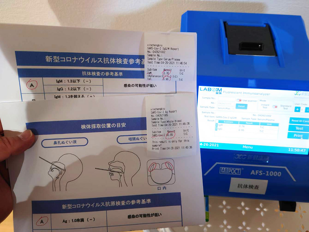 今月の新型コロナ抗体・抗原検査結果のご報告2