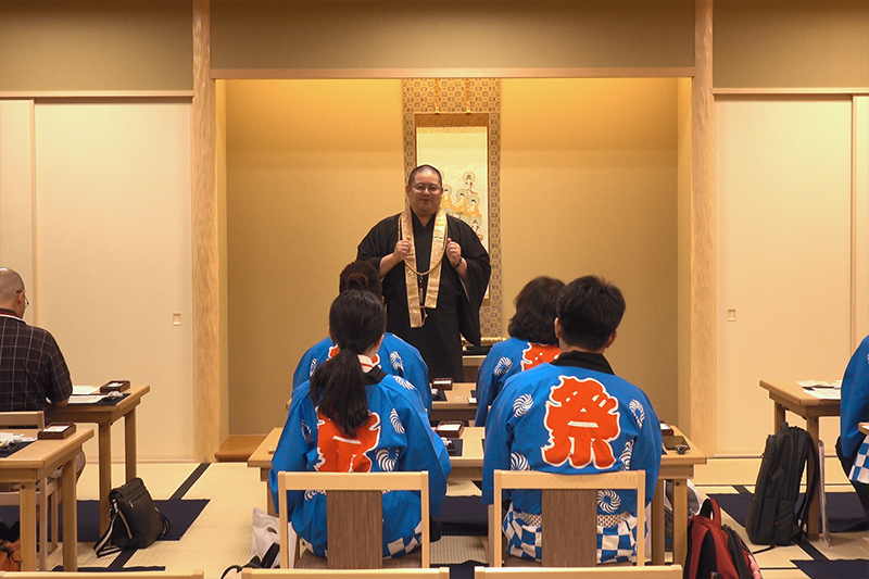 NHK「ウイークエンド関西」「シブ５時」にて
和空下寺町宿坊ホテルでの文化体験の様子が放送されました。7